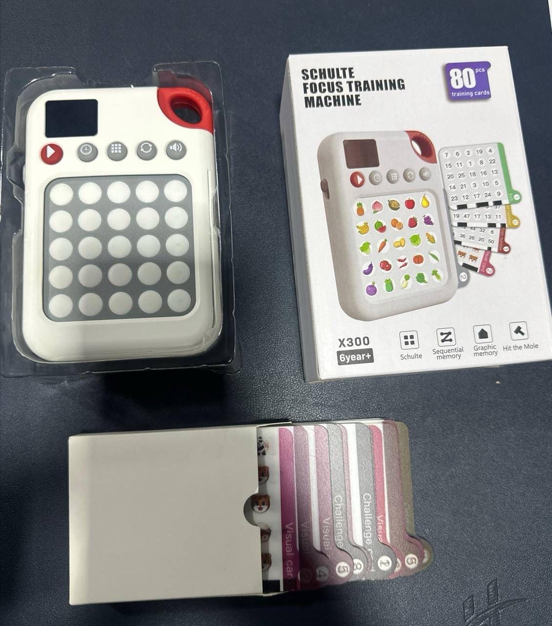 Kids Schulte Focus Training Machine X300 | Educational Memory Game for Kids with 80 Flash Cards | English Talking Learning Toy for Toddlers | Early Education USB Rechargeable Schulte Square Focus Trainer - Image 6