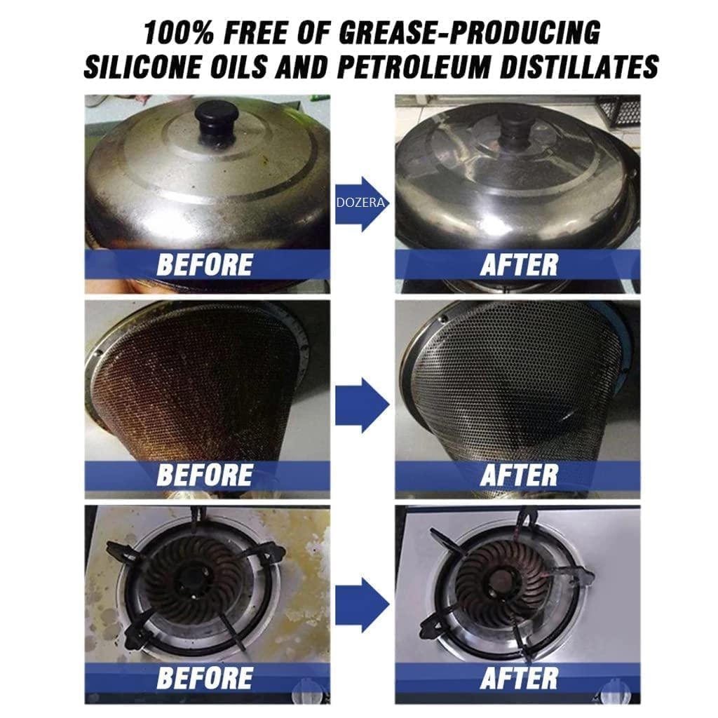 Kitchen Cleaner Spray Oil & Grease Stain Remover | Magic Foam Degreaser Spray for Stove, Chimney & Tiles | Multipurpose Kitchen Cleaning Spray (500ml) - Image 5