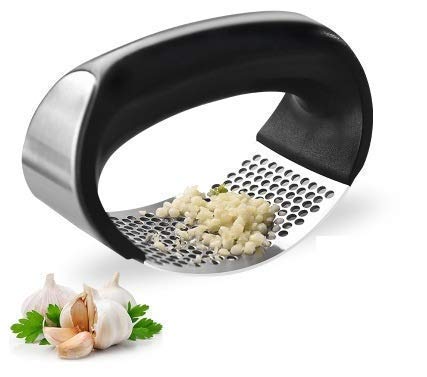 Garlic and Ginger Crusher | Stainless Steel Garlic Mincer & Peeler Kitchen Tool Set | Rust-Proof, Easy Clean, Dishwasher Safe Garlic Press for Home & Professional Use - Image 5