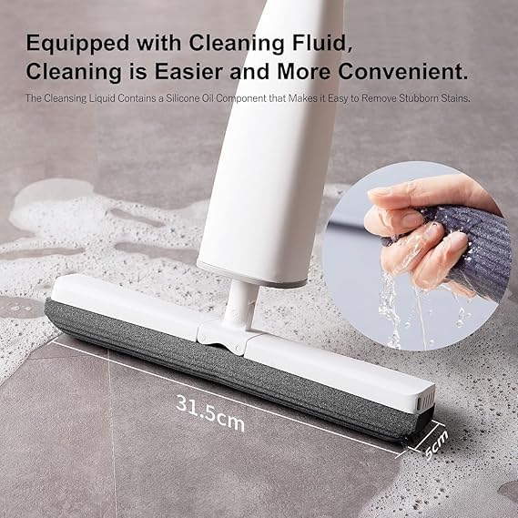 Adjustable Self-Squeezing Mop – Automatic Wet & Dry Floor Cleaning Sponge Mop | Long Handle Roller Mop with Self-Wringing System | No-Bucket Needed Mop for Home, Kitchen & Office - Image 6