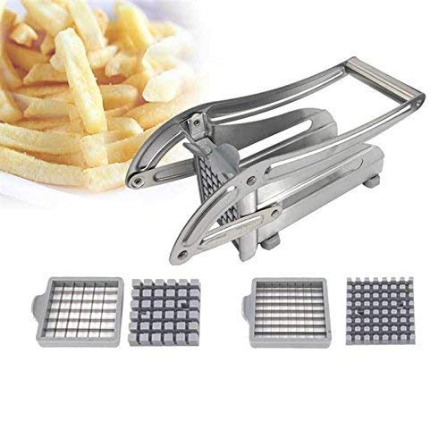 Stainless Steel Potato Chipser – French Fries Maker & Vegetable Cutter | Easy Potato Finger Chips Cutter Machine for Kitchen, Silver, Medium | Durable & Rust-Resistant - Image 6