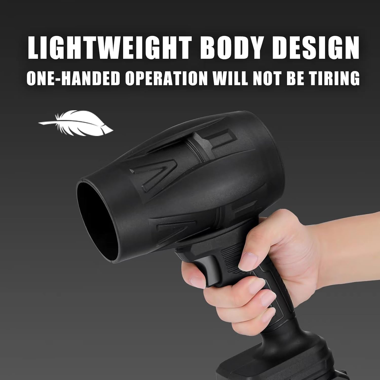 Seese Cordless Leaf Blower with Li-Ion Battery & Charger | Lightweight Portable Electric Blower for Lawn Care, Patio Cleaning, Dust & Leaves Removal - Image 4