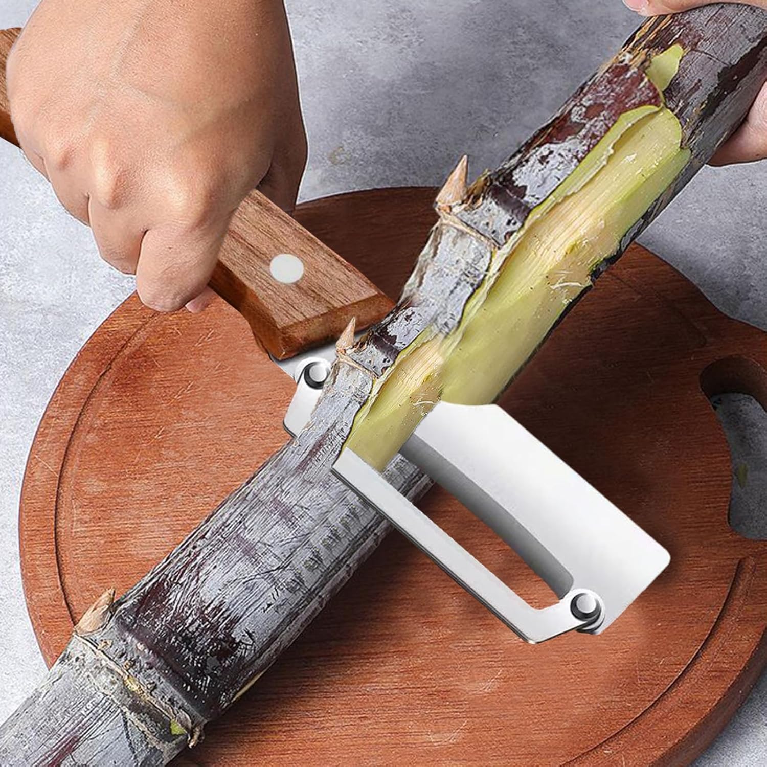 Multi-Functional Vegetable Peeler for Kitchen | Stainless Steel Peeler with Wooden Handle & Bottle Opener | Durable 3-in-1 Peeling Tool for Vegetables & Fruits - Image 6