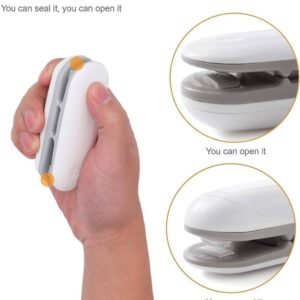 Bag Sealer 2 in 1 Heat Sealer Mini Handheld Resealer