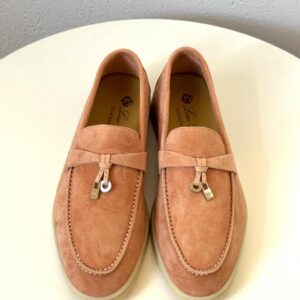 Loro piana pink loafer