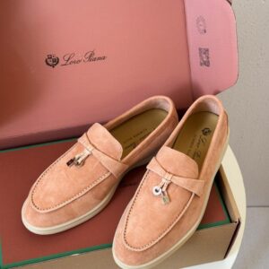 Loro piana pink loafer