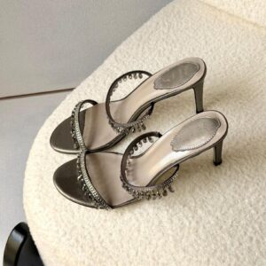 René Caovilla Beaded Heel Sandal for Women