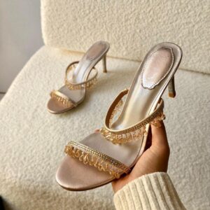 René Caovilla Embellished Heeled Sandals