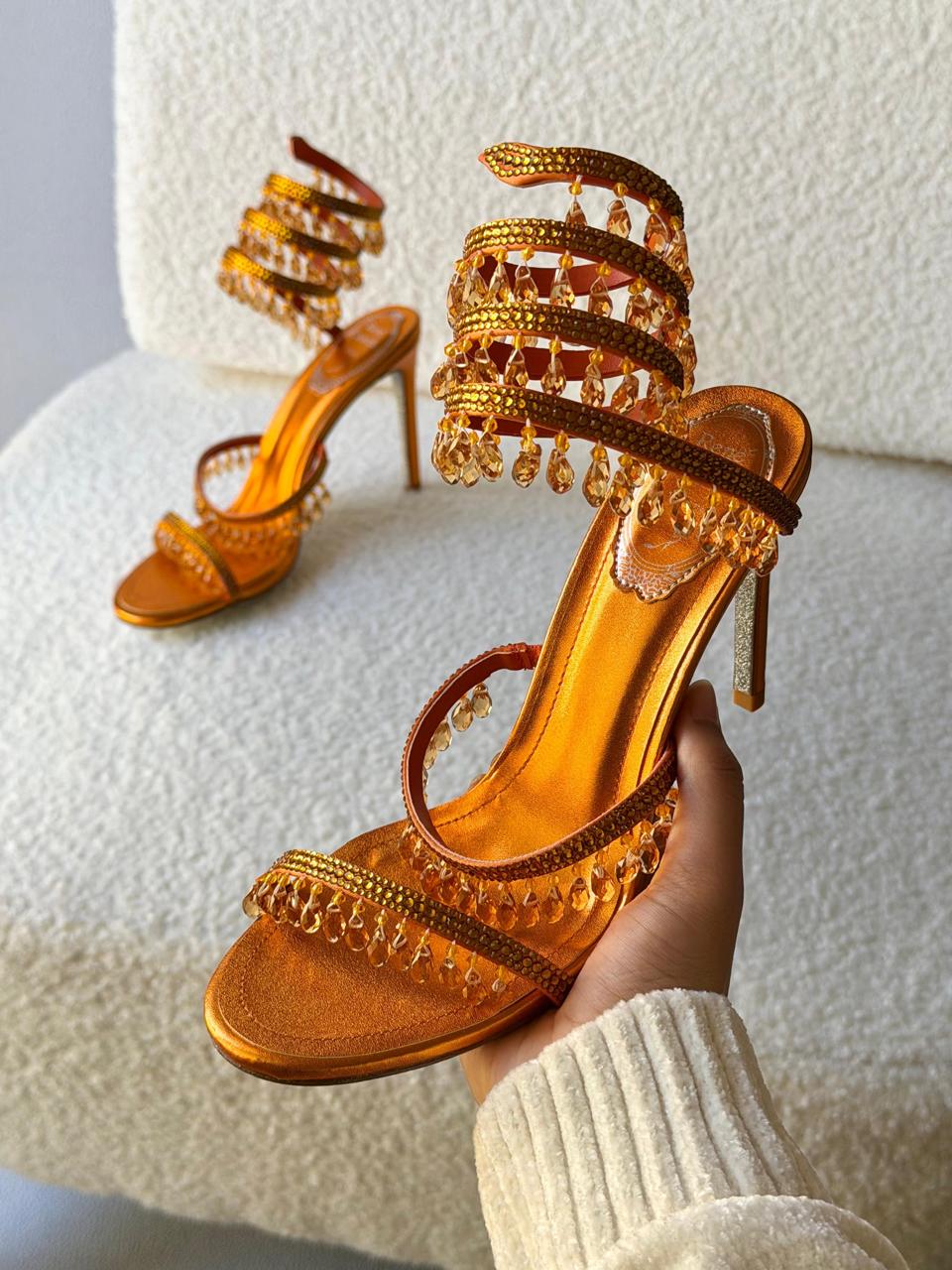 René Caovilla Cleo Chandelier Sandals