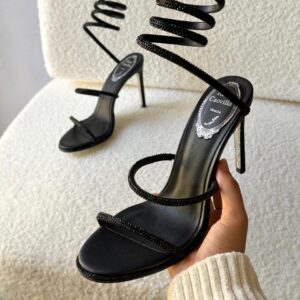 René Caovilla Crystal Wrap Sandals For Women