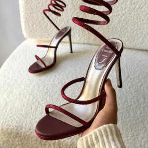 René Caovilla Crystal Wrap Sandals