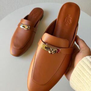 Hermes Luxury Backless Flat Shoes