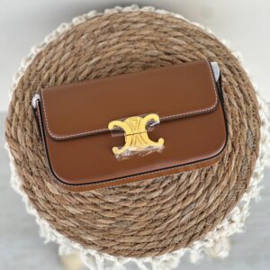 Celine Triomphe Handbag Brown Master Quality